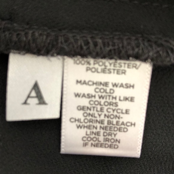 Ladies LOFT size L sheer black blouse - Picture 4 of 5